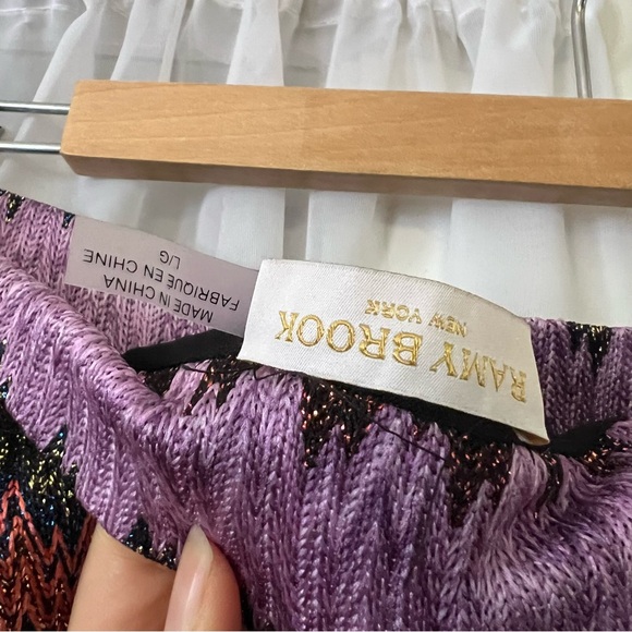 Ramy Brook Whiskey Metallic Skirt in SoHo Knit Size Large - Picture 7 of 10